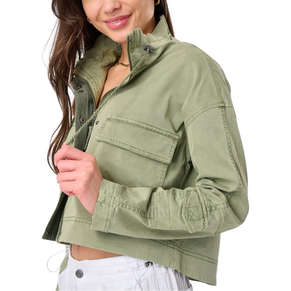 Marrakech Umi Stretch Cargo Crop Green Jacket XS
